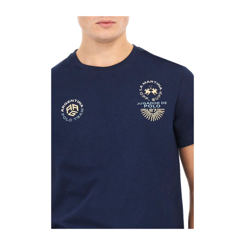 La Martina T-shirt T-shirt Uomo con grafiche Argentina M P25 - LA MARTINAMAR303JS388 - 07017 - M - Francavilla Moda